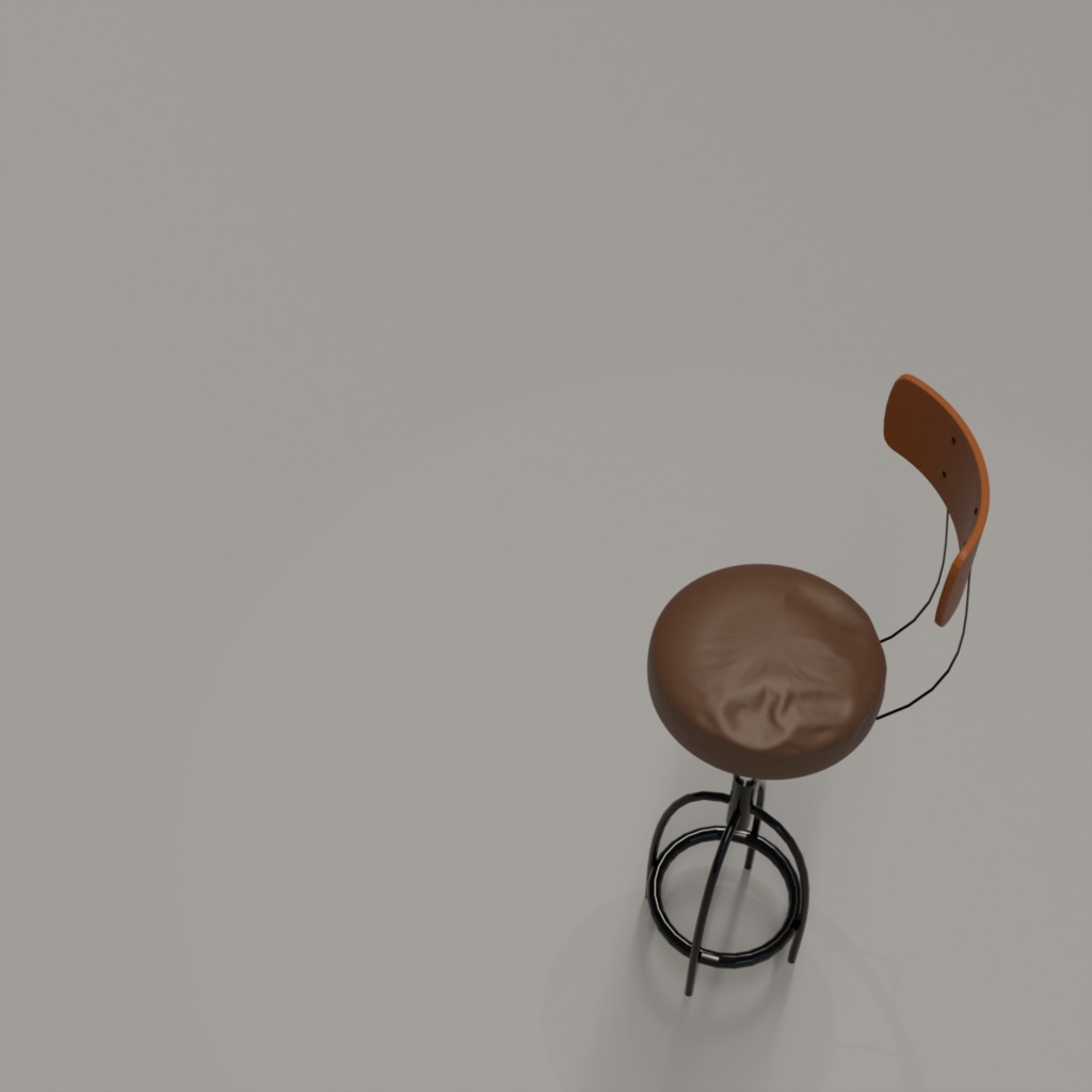 BAR chair_3Dデータ(blender /obj/fbx/glb)