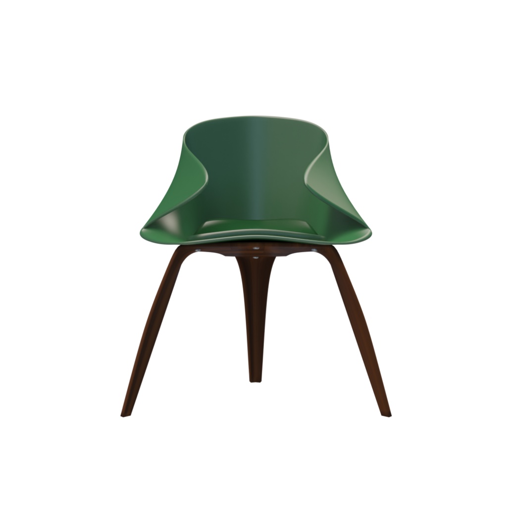 Curl chair カールチェア_3Dデータ(blender /obj/fbx/glb)