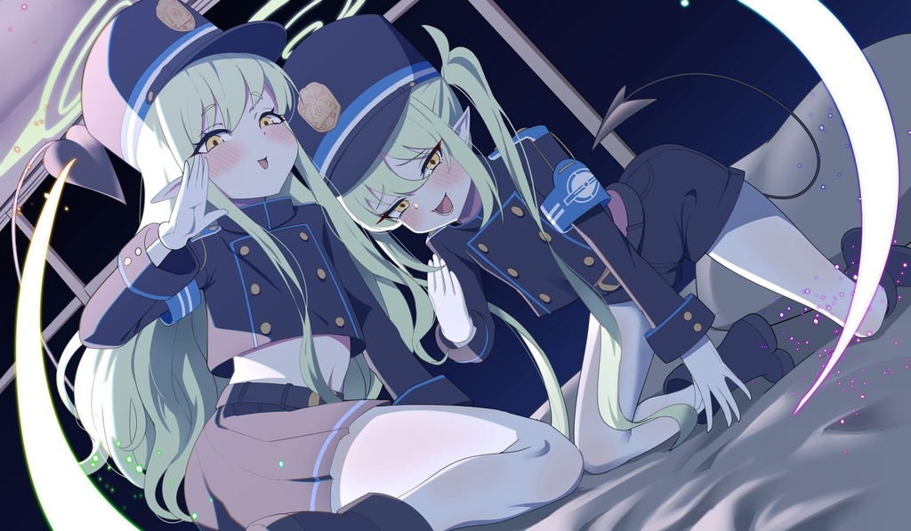  カードサプライ【プレイマット】 ブルーアーカイブ_ 橘ヒカリ&橘ノゾミ
