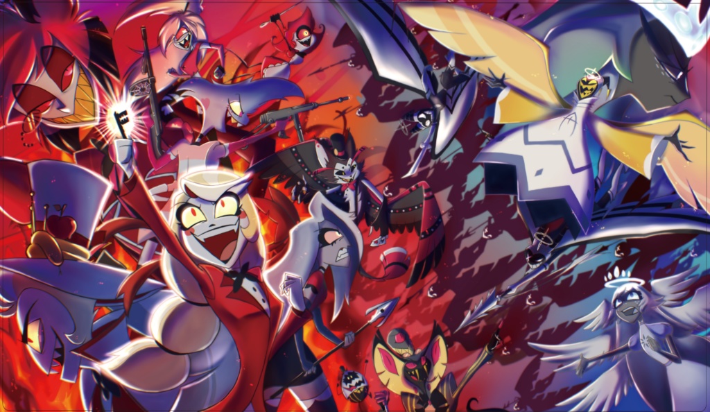 カードサプライ【プレイマット】ハズビン・ホテル_地獄vs天国