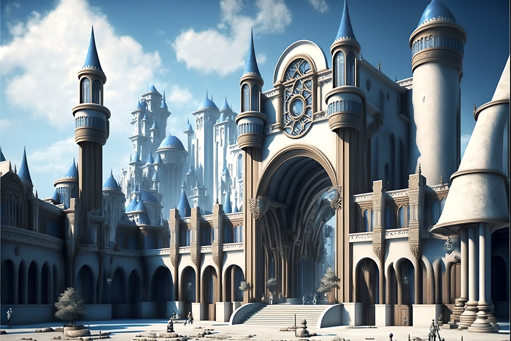 ファンタジー風の都市 1