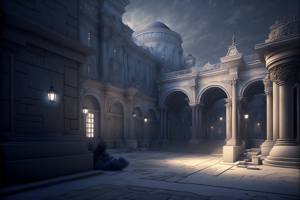 ファンタジー風の都市 4