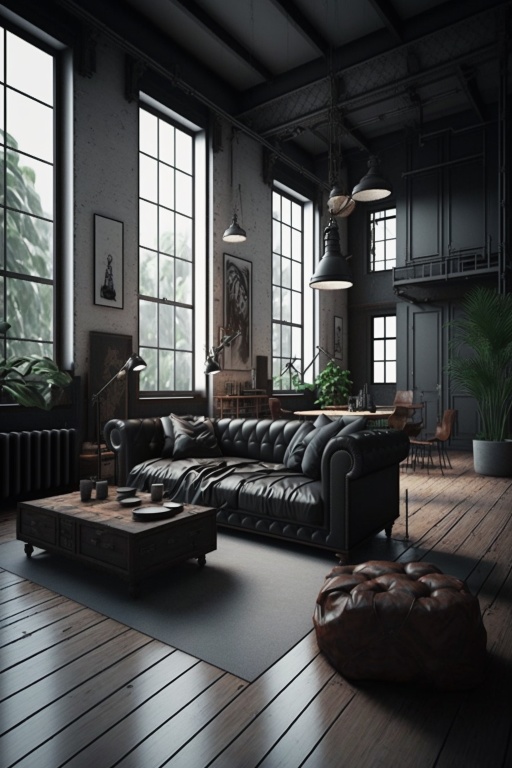 黒い邸宅 縦画面 1/2