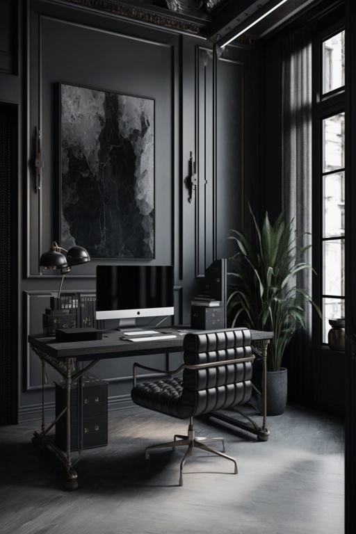 黒い邸宅 縦画面 1/2