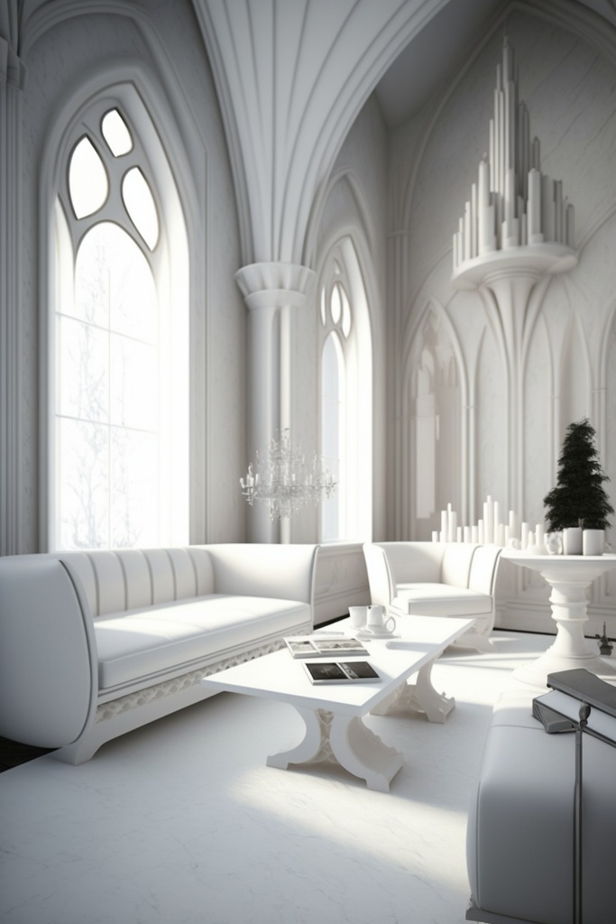 白い邸宅 縦画面 1/3