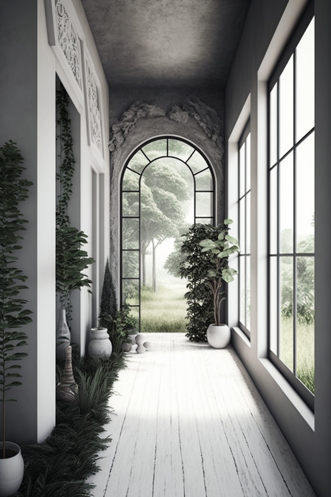 白い邸宅 縦画面 1/3