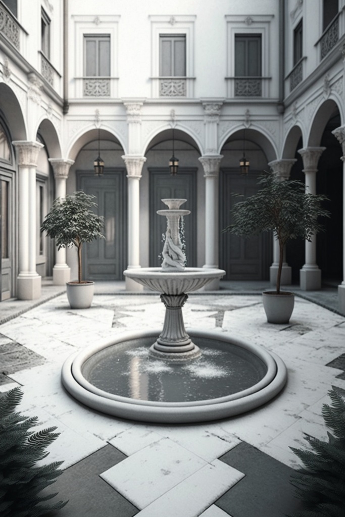 白い邸宅 縦画面 1/3