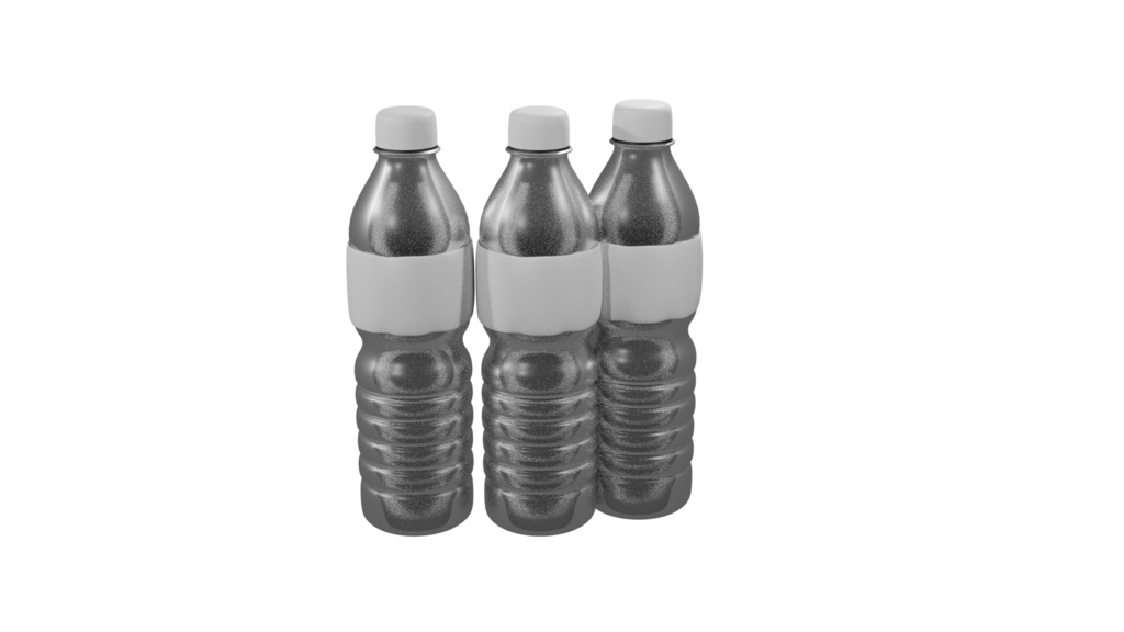 3d Model Of Pet bottle Plastic Bottle  In Blender 