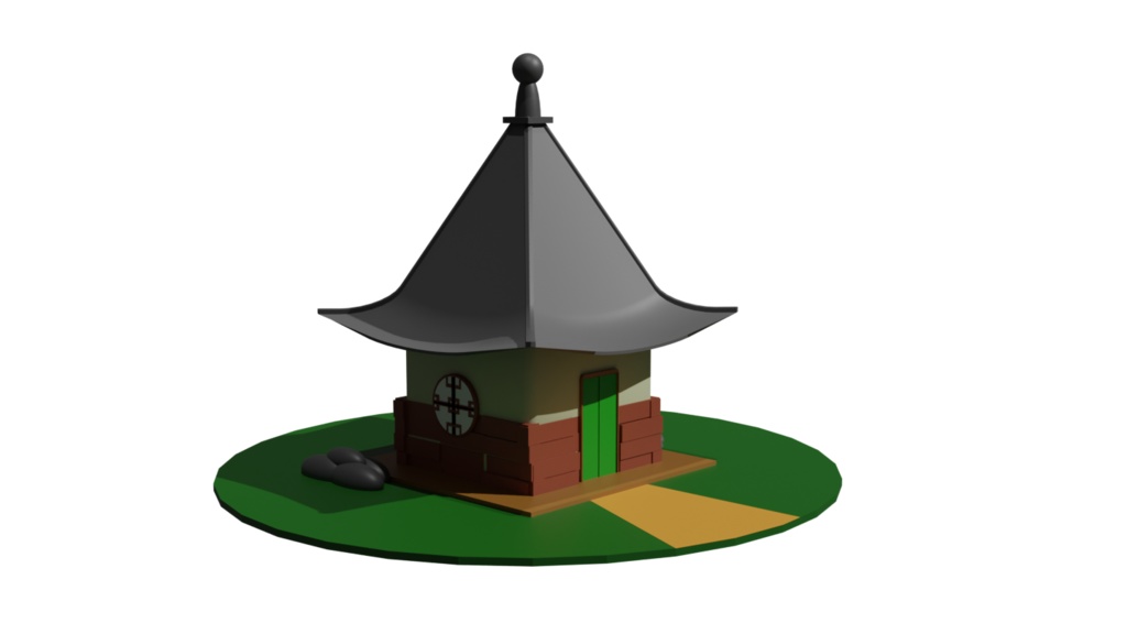 Lowpoly Granpa Gohans House From Dragon ball /グランパごはんの家
