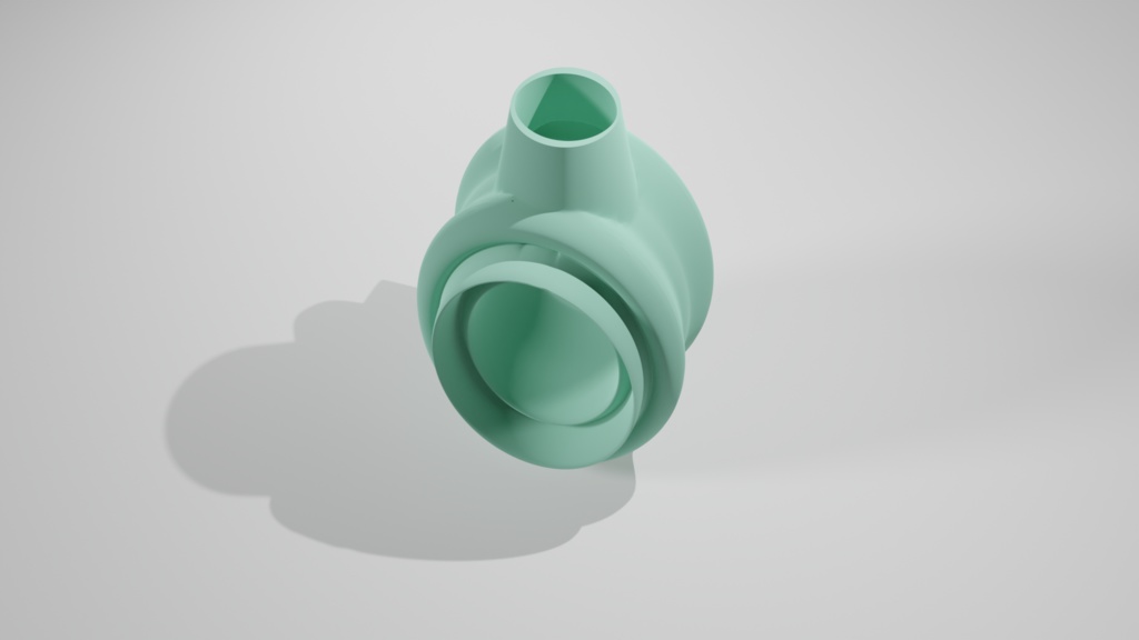 Abstract Vase Made In Blender 
