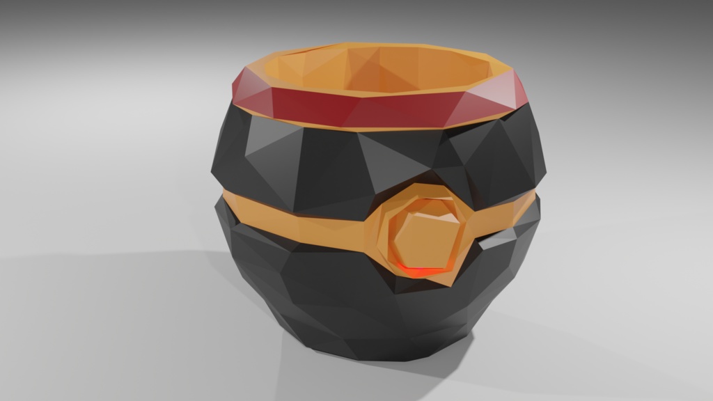 モンスターボール花瓶コレクション 1 / Lowpoly And Normal Version of Pokeball Vase Collection 1