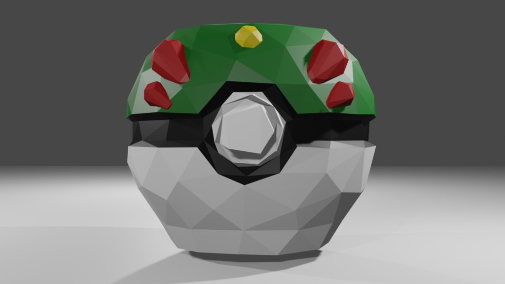 モンスターボール花瓶コレクション 1 / Lowpoly And Normal Version of Pokeball Vase Collection 1