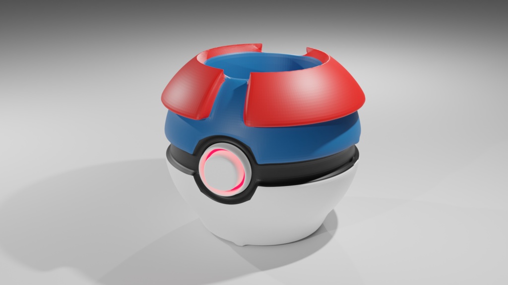 モンスターボール花瓶コレクション 1 / Lowpoly And Normal Version of Pokeball Vase Collection 1