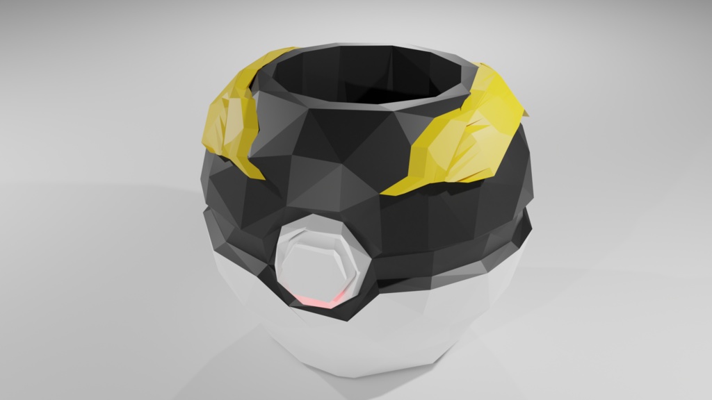 モンスターボール花瓶コレクション 1 / Lowpoly And Normal Version of Pokeball Vase Collection 1