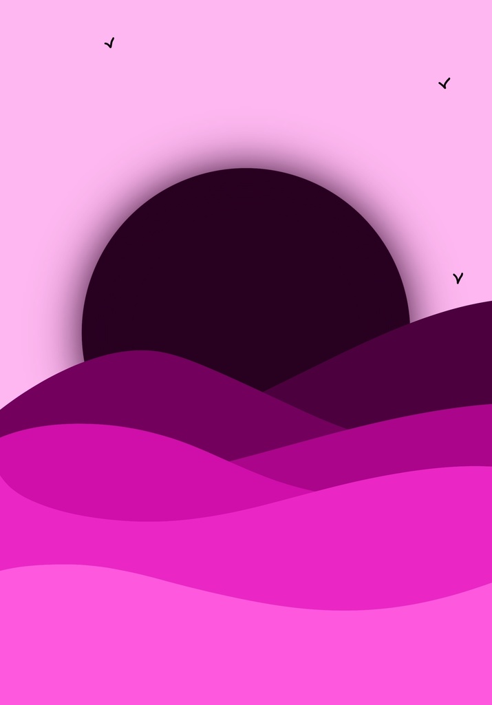 Simple wallpaper of a pink desert 