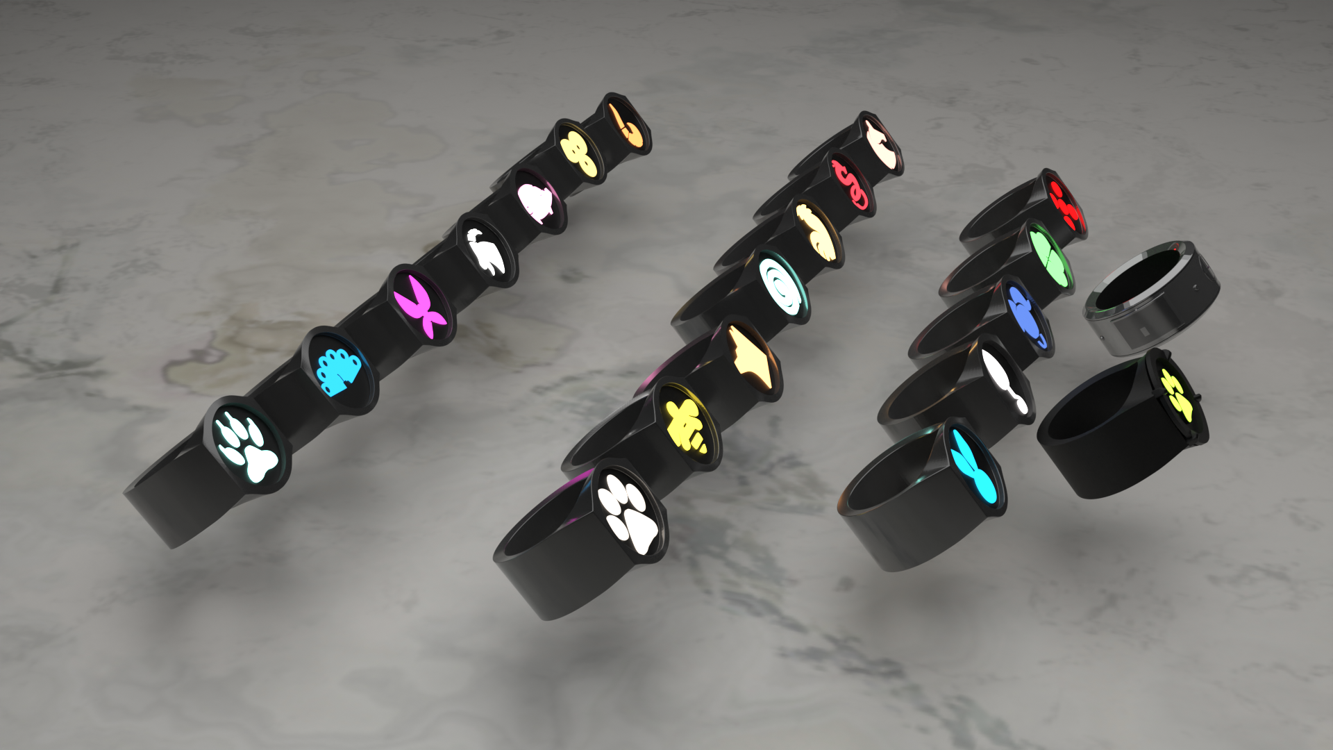 Mirculous Monarch Rings All Monarch Miraculous rings + Cat Noir Ring + Alliance Ring - Play ...