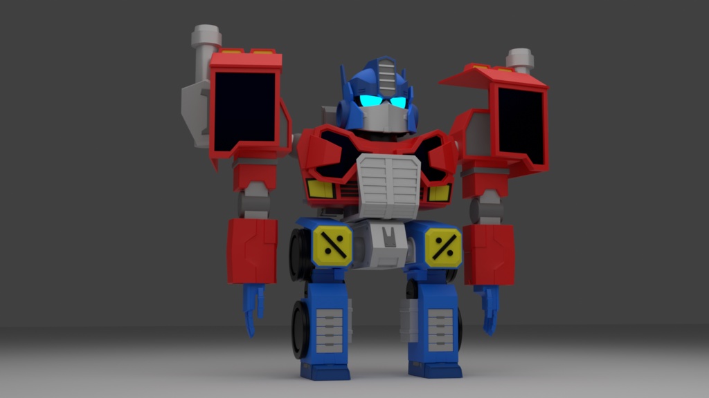 Sd Optimus prime 3d Model From the transformers