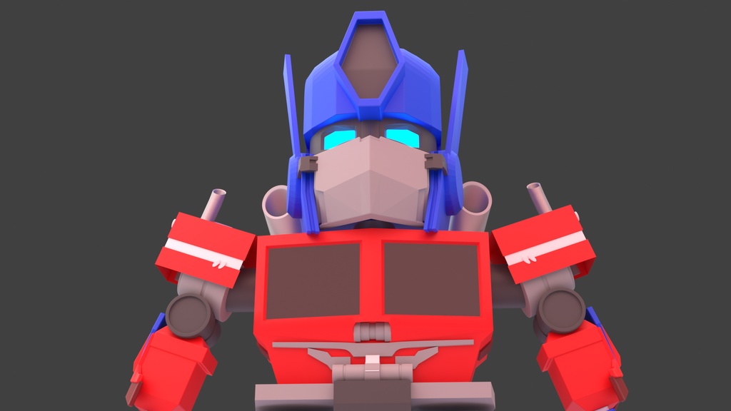Sd Optimus prime 3d Model From the transformers Ver 2