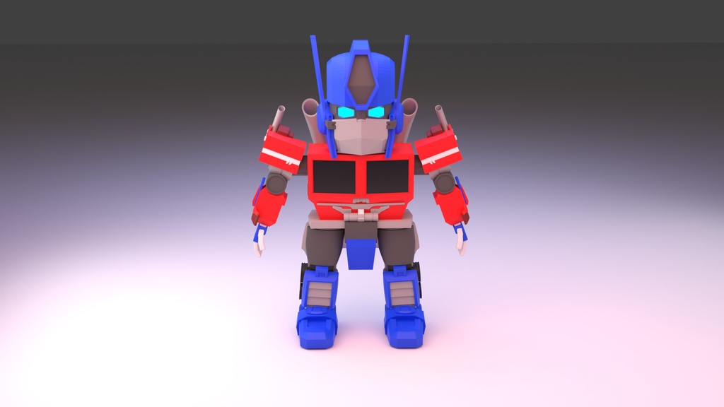 Sd Optimus prime 3d Model From the transformers Ver 2