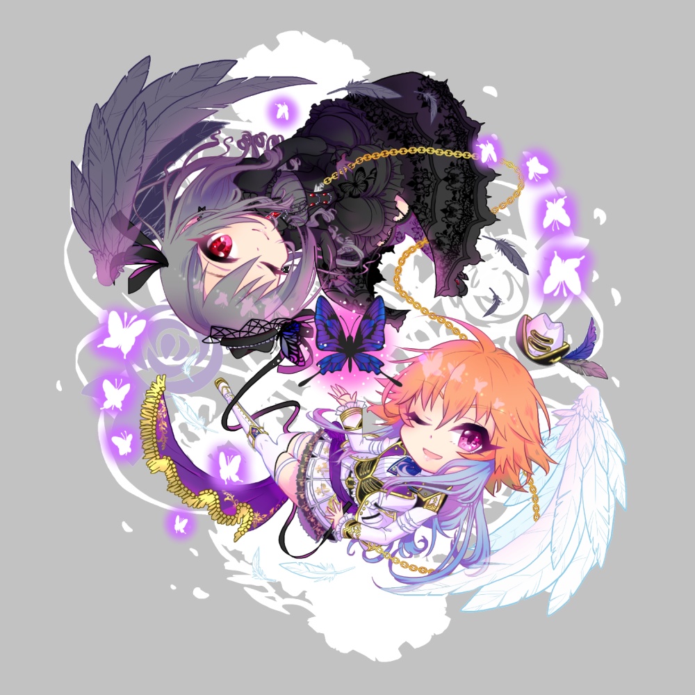 【送料無料】ダークイルミネイトアクリルキーホルダー