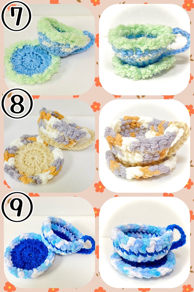 毛糸のティーカップ【10〜13cmぬい用】