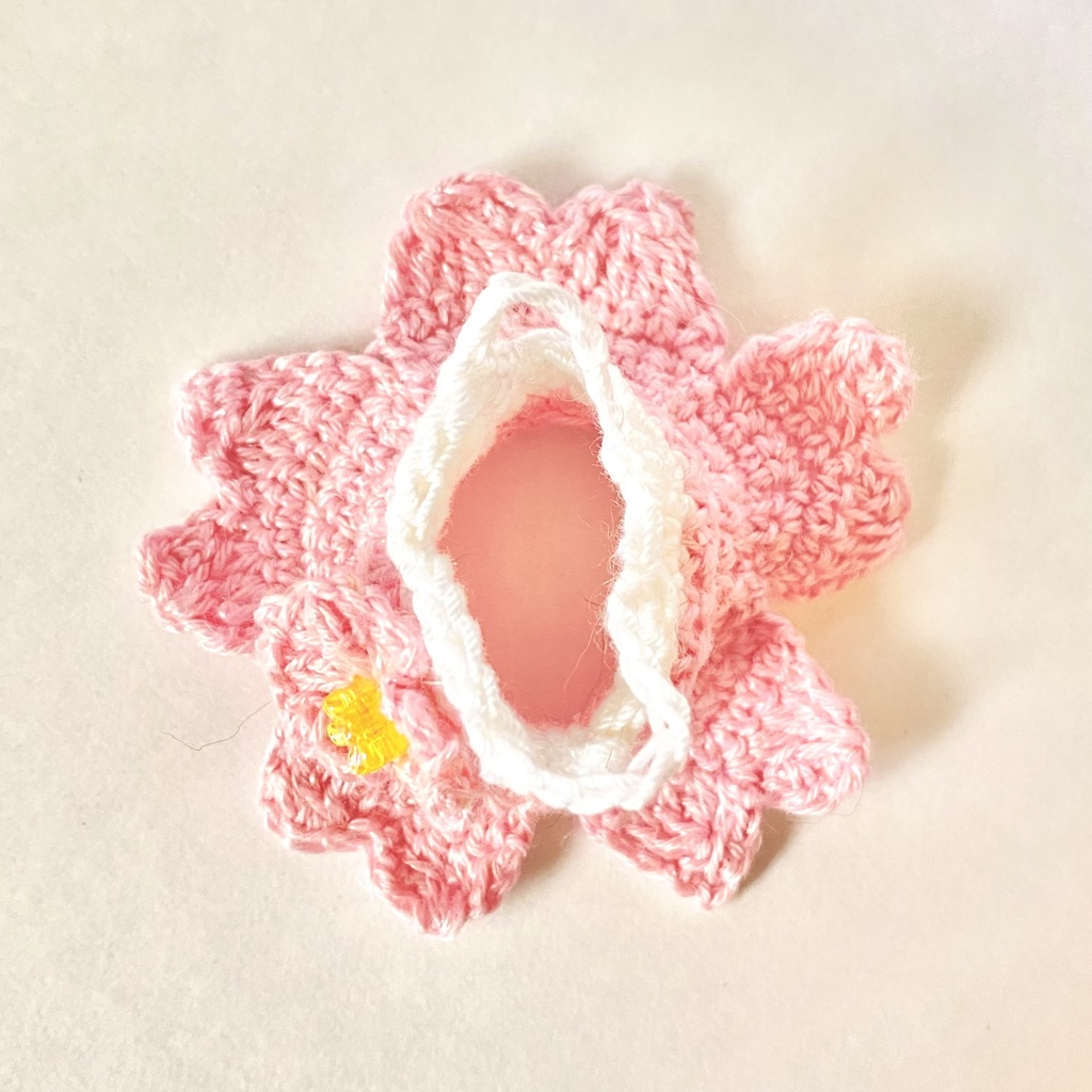 桜のワンピース&ヘッドドレス【10〜13cmぬい用】