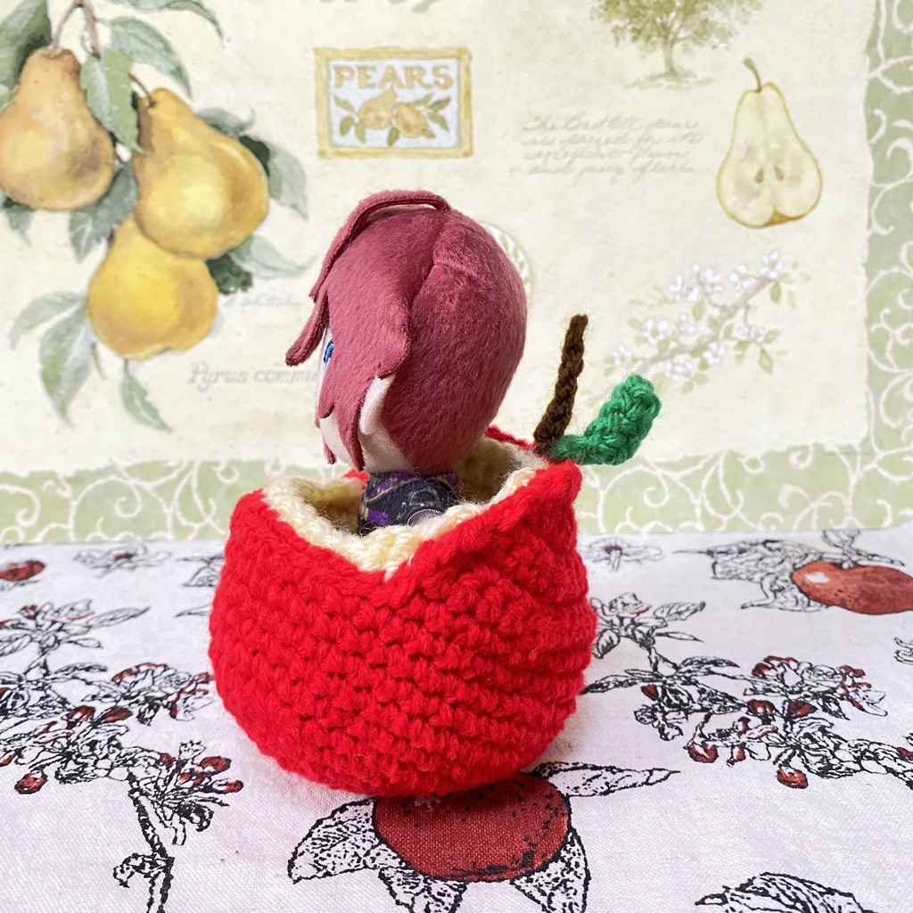 りんごのソファー【10〜13cmぬい用】