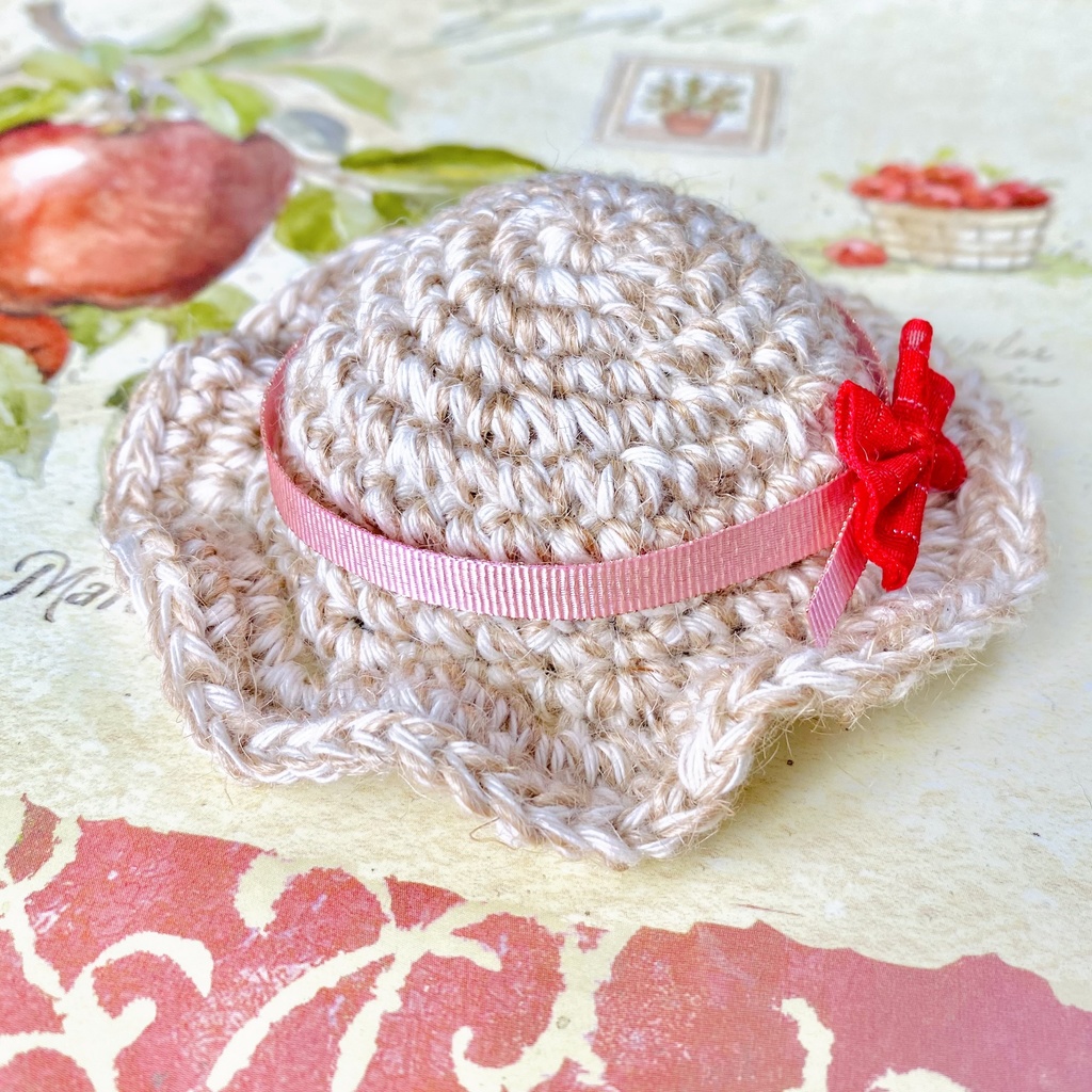 麦わら帽子【10cmぬい用】