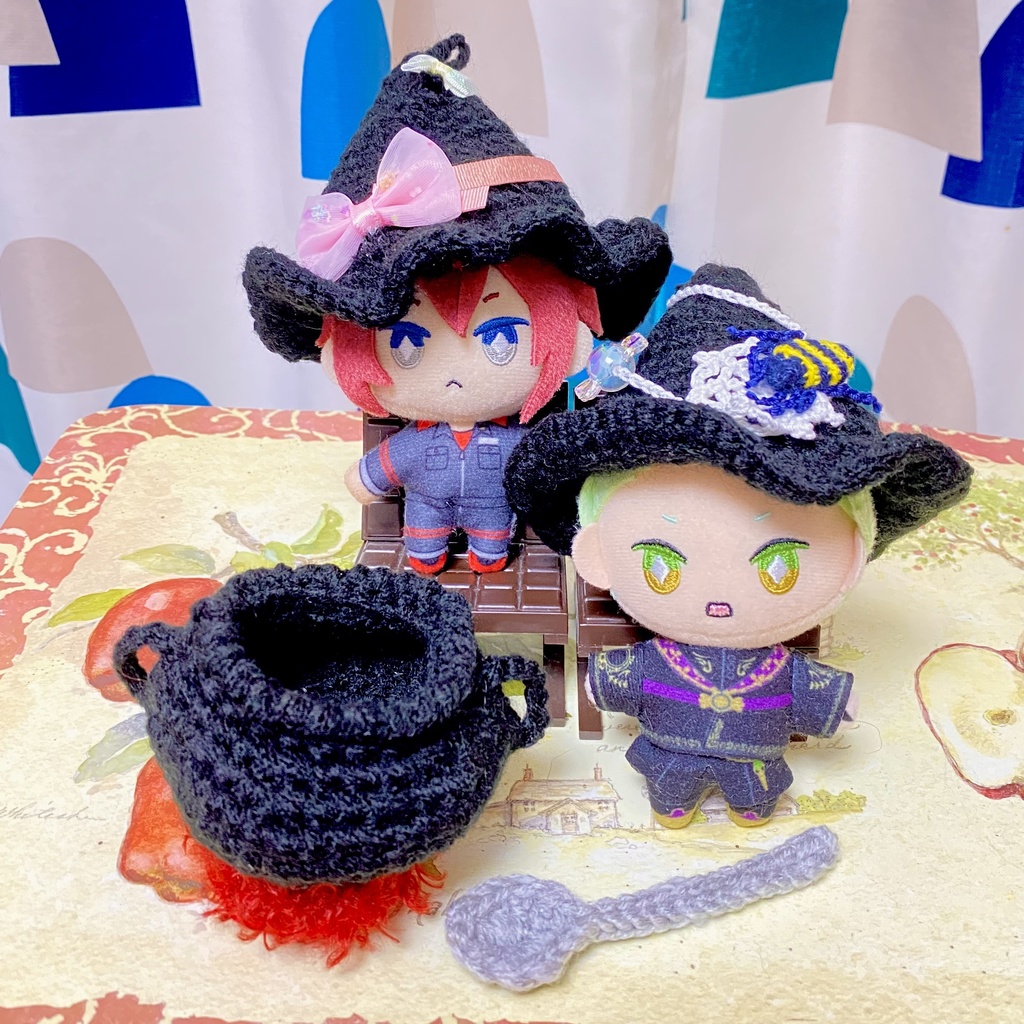 【10〜13cmぬい用】ハロウィン小物【手編み】