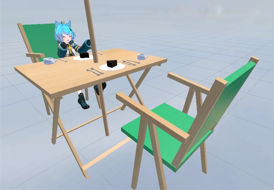 パラソルテーブル