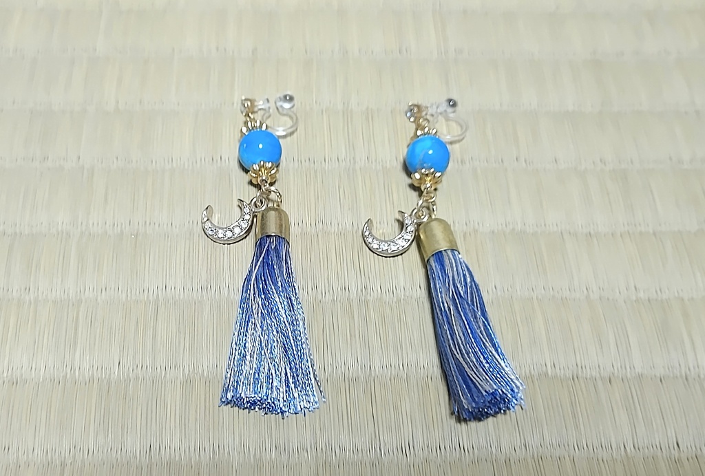 刀剣乱舞イメージ ノンホールピアス 和風フリンジ