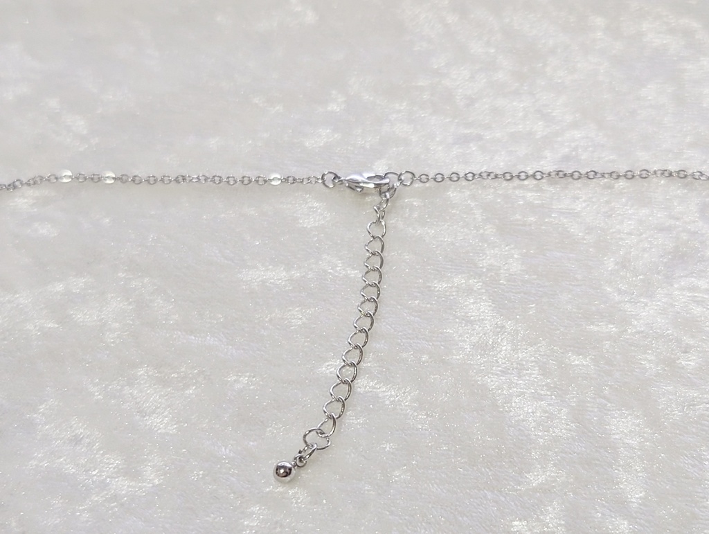 星とパールとクリスタルムーンネックレス 2種