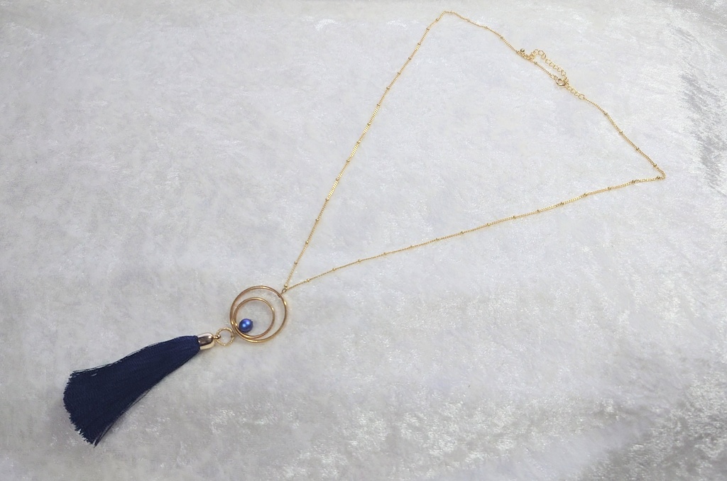 三日月宗近イメージ タッセルロングネックレス