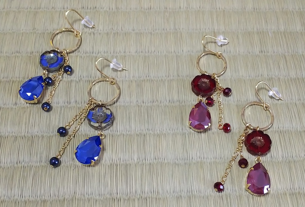 水の呼吸・ヒノカミイメージ 花雫ピアス