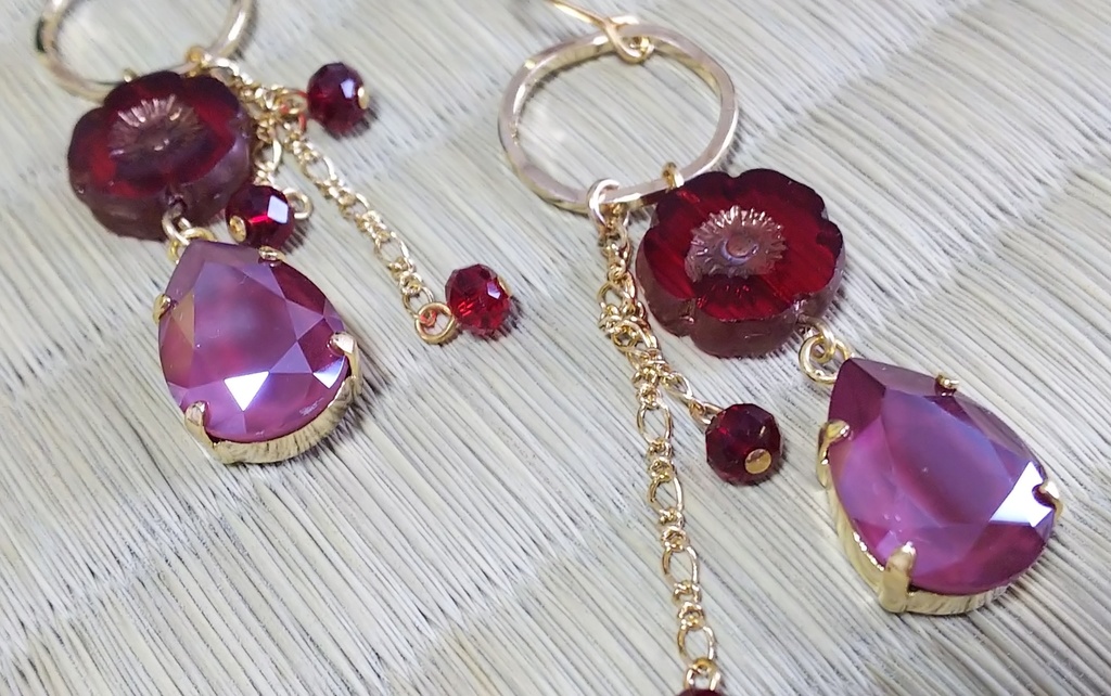 水の呼吸・ヒノカミイメージ 花雫ピアス