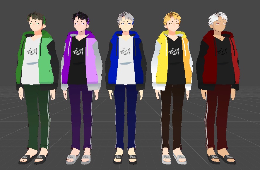 [ver1.2.0] 3Dモデル tes-KUN - 鶏ガラ土下座 - 2/3