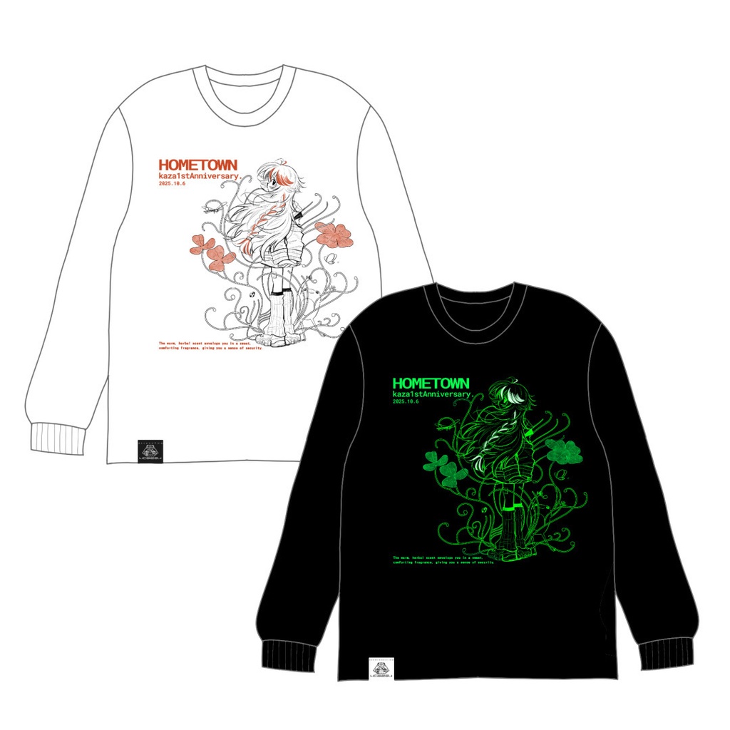kaza1stAnniversary　longT-shirt [ white.black ]