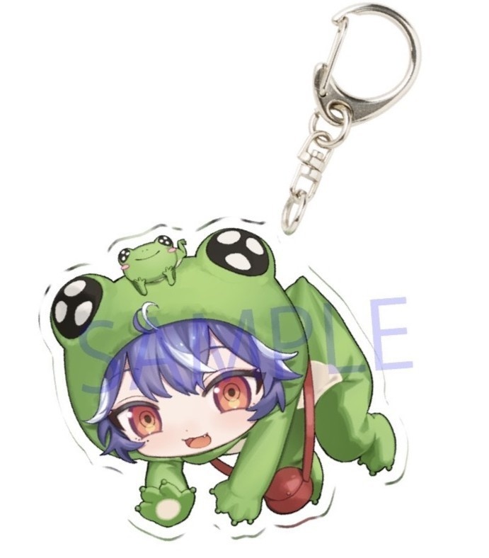 蛙ﾀﾞ着ぐるみver.kaza アクリルキーホルダー