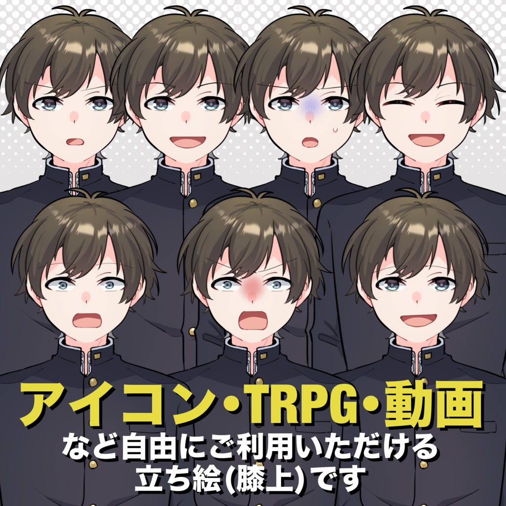 【TRPG・動画などに利用可】男子中学生