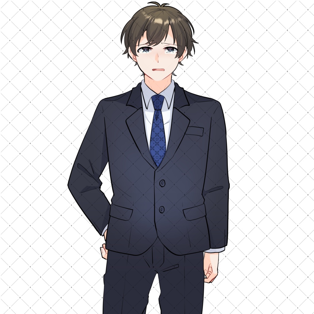 【TRPG・動画などに利用可】スーツ男性