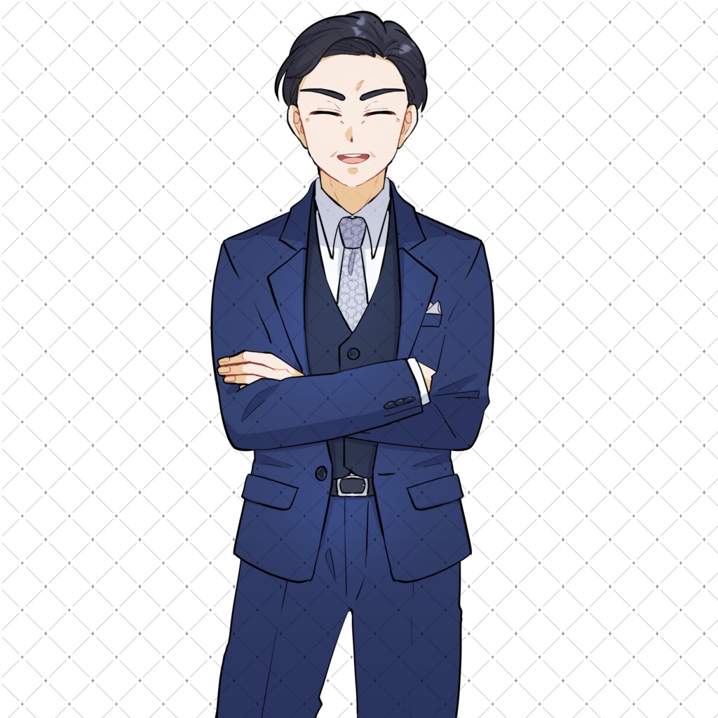 【TRPG・動画などに利用可】スーツのおじさん