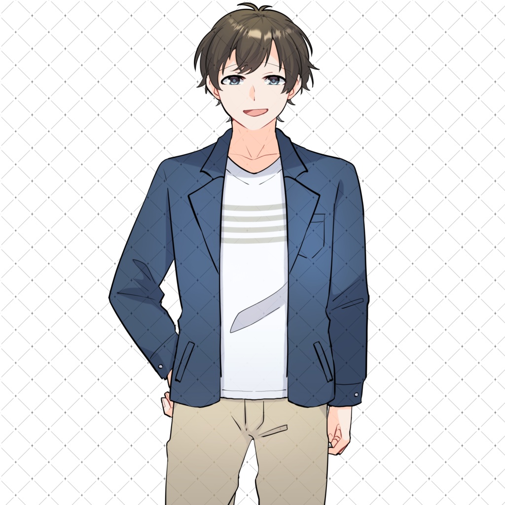 【TRPG・動画などに利用可】私服男性