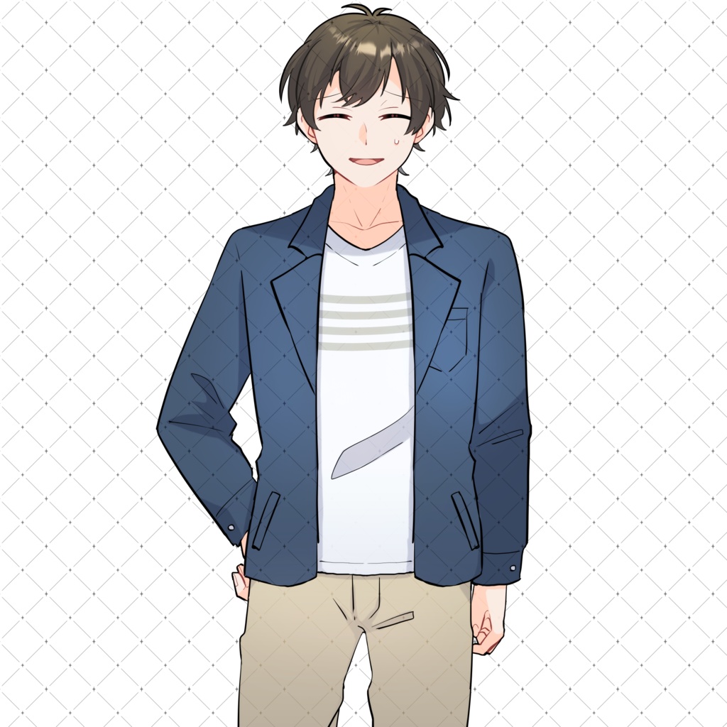 【TRPG・動画などに利用可】私服男性