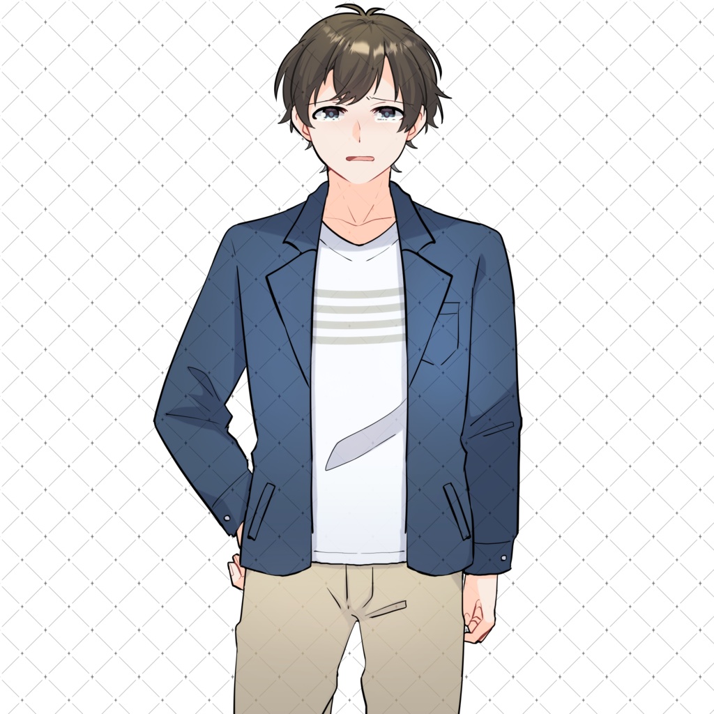 【TRPG・動画などに利用可】私服男性