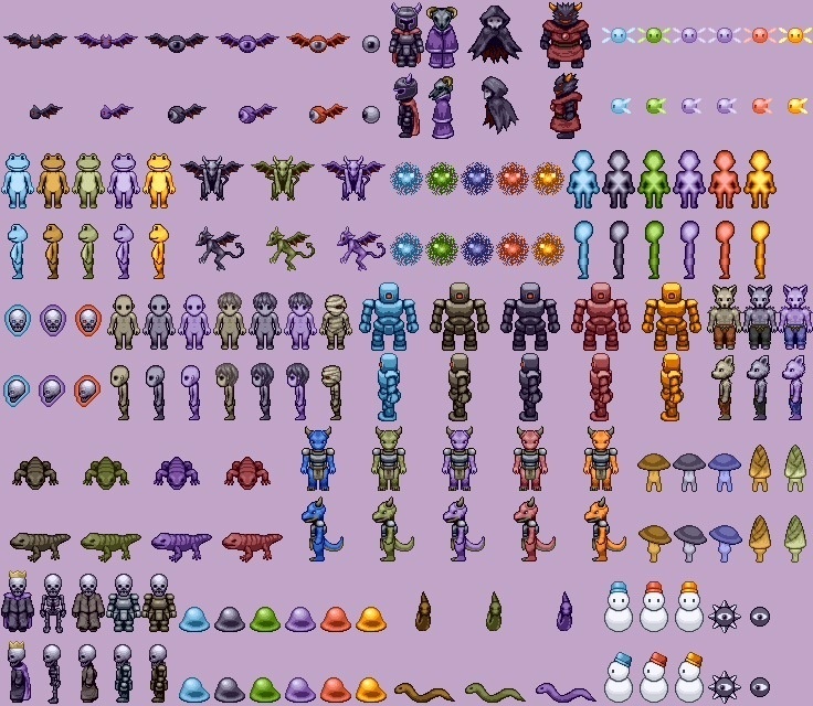 モンスター・動物 歩行キャラ素材集