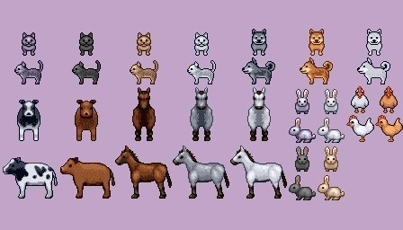 モンスター・動物 歩行キャラ素材集