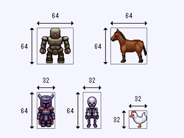 モンスター・動物 歩行キャラ素材集