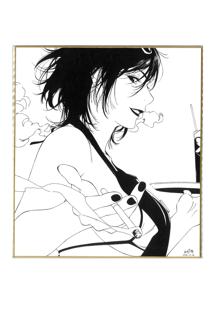 特別企画　喫煙ウェイトレス色紙Vol.1