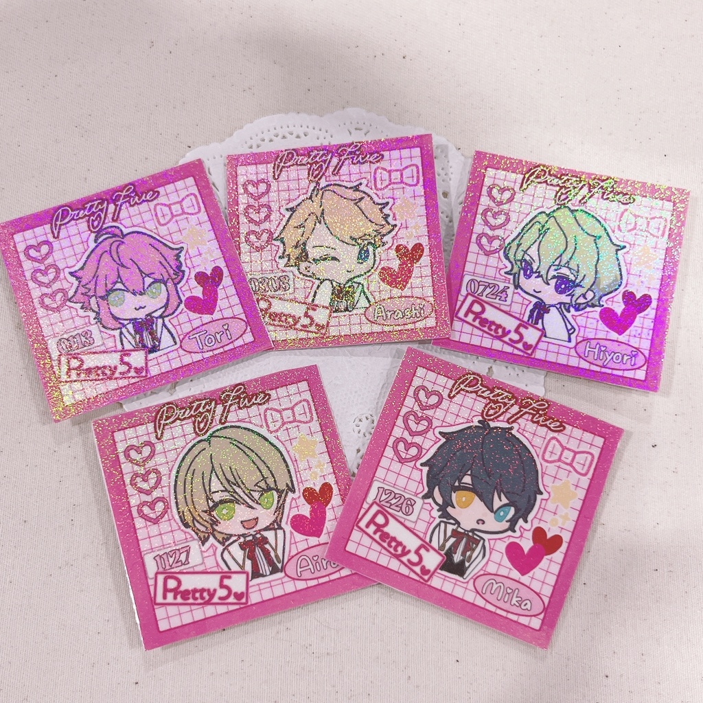 プリティ5イメージ　ステッカーセット