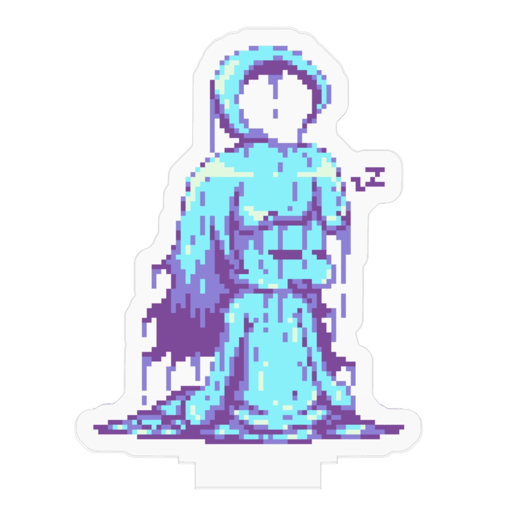 ねむねむアクア ドット絵アクリルフィギュア
